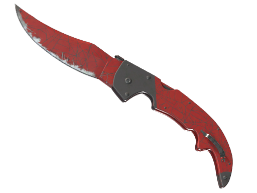 ★ StatTrak™ Falchion Knife | Crimson Web (Well-Worn)