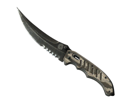 ★ StatTrak™ Flip Knife | Black Laminate (Well-Worn)