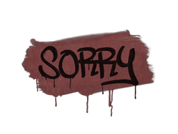 Sealed Graffiti | Sorry (Brick Red)