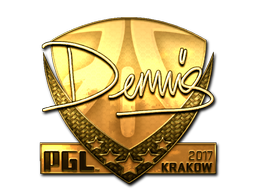 Sticker | dennis (Gold) | Krakow 2017