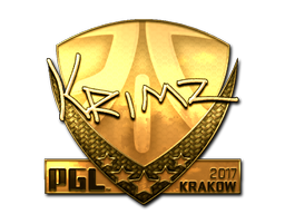 Sticker | KRIMZ (Gold) | Krakow 2017
