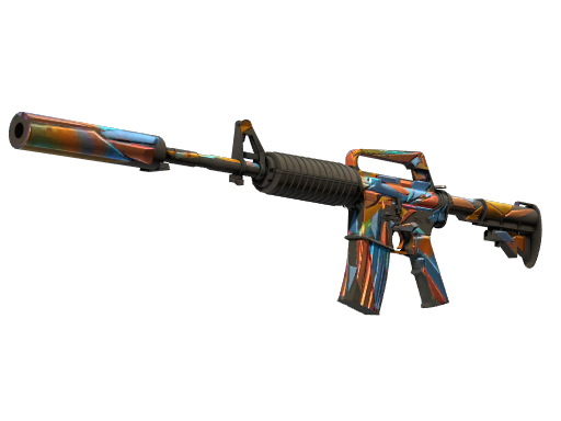 M4A1-S | Leaded Glass (Well-Worn)