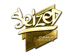Sticker | seized (Gold) | Boston 2018