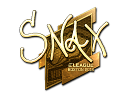 Sticker | Snax (Gold) | Boston 2018
