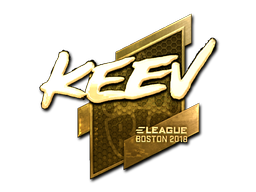 Sticker | keev (Gold) | Boston 2018