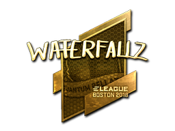 Sticker | waterfaLLZ (Gold) | Boston 2018