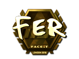 Sticker | fer (Gold) | London 2018