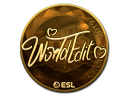 Sticker | WorldEdit (Gold) | Katowice 2019