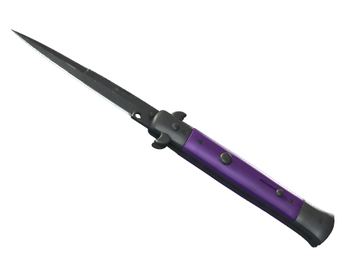 ★ Stiletto Knife | Ultraviolet (Well-Worn)