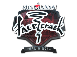 Sticker | facecrack (Foil) | Berlin 2019