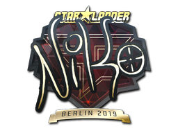 Sticker | NiKo (Gold) | Berlin 2019