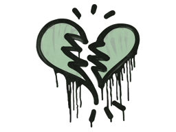 Sealed Graffiti | Broken Heart (Cash Green)
