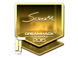 Sticker | ScreaM (Gold) | Cluj-Napoca 2015