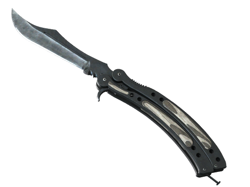 ★ Butterfly Knife | Black Laminate (Factory New)