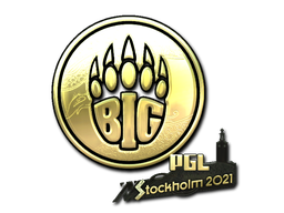 Sticker | BIG (Gold) | Stockholm 2021
