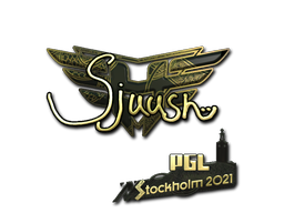 Sticker | sjuush (Gold) | Stockholm 2021
