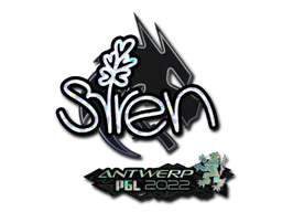 Sticker | S1ren (Glitter) | Antwerp 2022