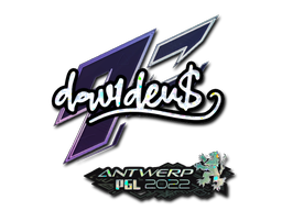 Sticker | dav1d (Glitter) | Antwerp 2022