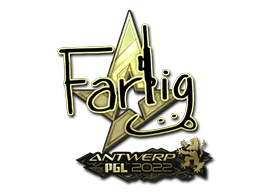 Sticker | Farlig (Gold) | Antwerp 2022