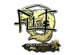 Sticker | FL1T (Gold) | Antwerp 2022