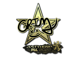 Sticker | Grim (Gold) | Antwerp 2022