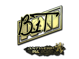 Sticker | b1t (Gold) | Antwerp 2022