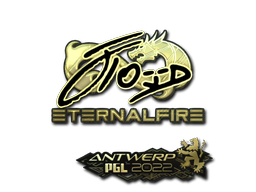 Sticker | xfl0ud (Gold) | Antwerp 2022