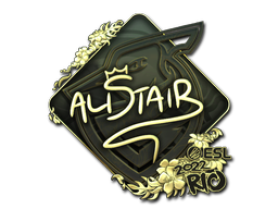 Sticker | aliStair (Gold) | Rio 2022