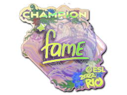 Sticker | fame (Holo, Champion) | Rio 2022