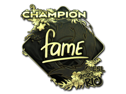 Sticker | fame (Gold, Champion) | Rio 2022
