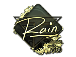 Sticker | rain (Gold) | Rio 2022