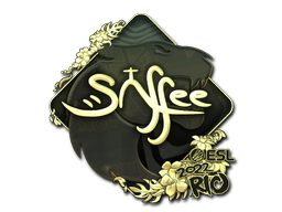Sticker | saffee (Gold) | Rio 2022