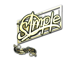Sticker | s1mple (Gold) | Paris 2023