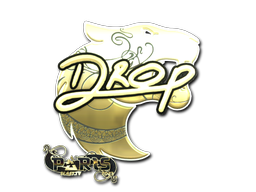 Sticker | drop (Gold) | Paris 2023