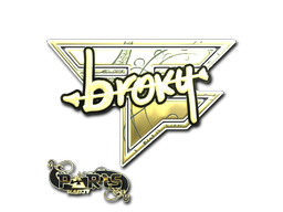 Sticker | broky (Gold) | Paris 2023
